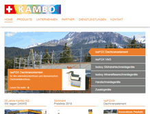 Tablet Screenshot of kambo.ch